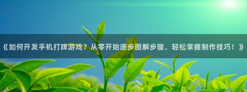 《如何开发手机打牌游戏？从零开始逐步图解