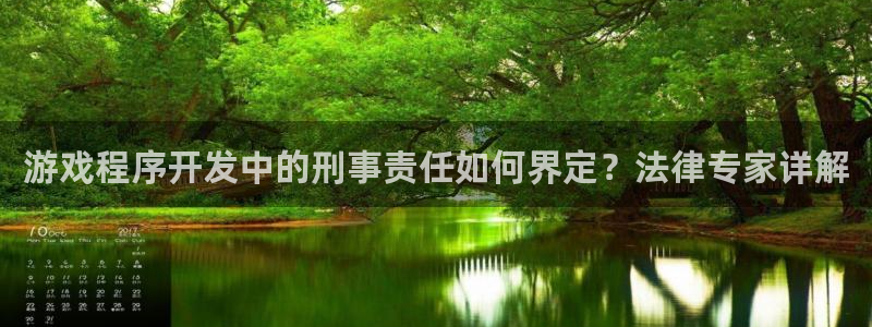 沐鸣娱乐测速：游戏程序开发中的刑事责任如