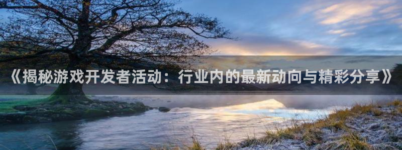 沐鸣总代~53866：《揭秘游戏开发者活
