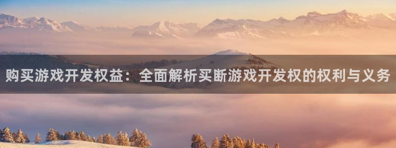 沐鸣注册会员中心：购买游戏开发权益：全面