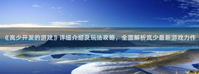 沐鸣科技有限公司怎么样：《岚少开发的游戏