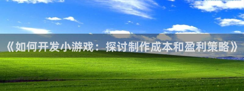 沐鸣1平台：《如何开发小游戏：探讨制作成