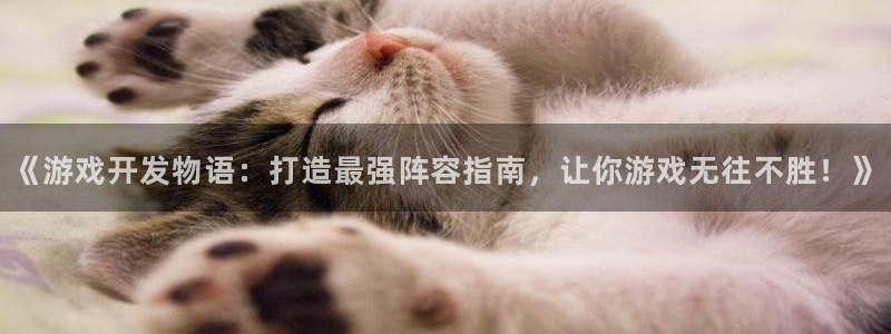 沐鸣娱乐害人：《游戏开发物语：打造最强阵