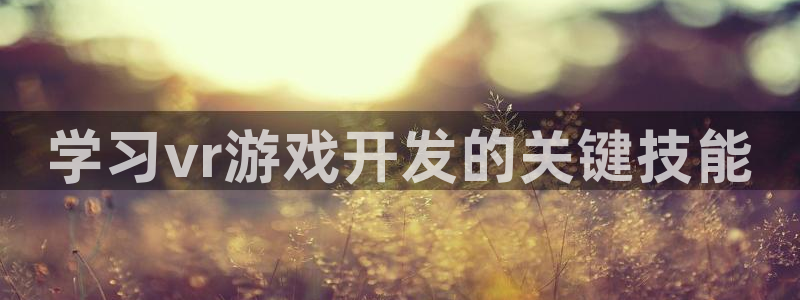 沐鸣注册网站：学习vr游戏开发的关键技能