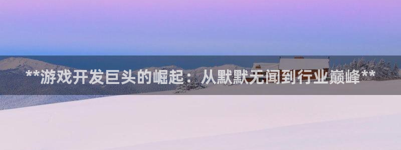 沐鸣平台矩58847：**游戏开发巨头的