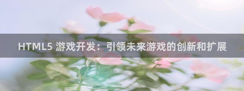 沐鸣娱乐是国外的吗：HTML5 游戏开发