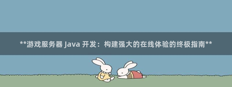 沐鸣登陆测速：**游戏服务器 Java 