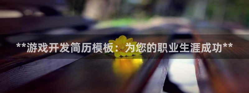 沐鸣娱乐平台登录不上：**游戏开发简历模
