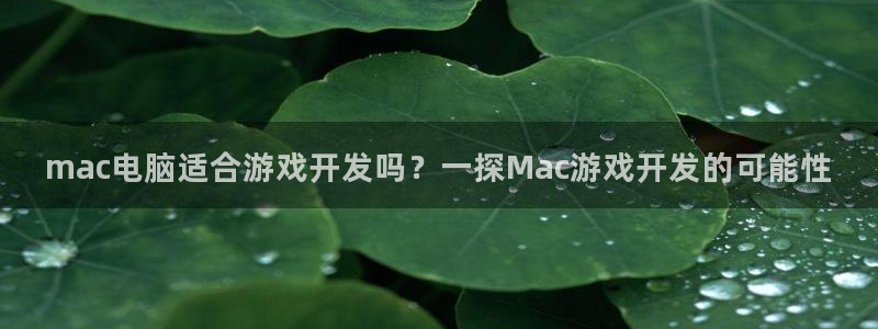 沐鸣代理注册：mac电脑适合游戏开发吗？